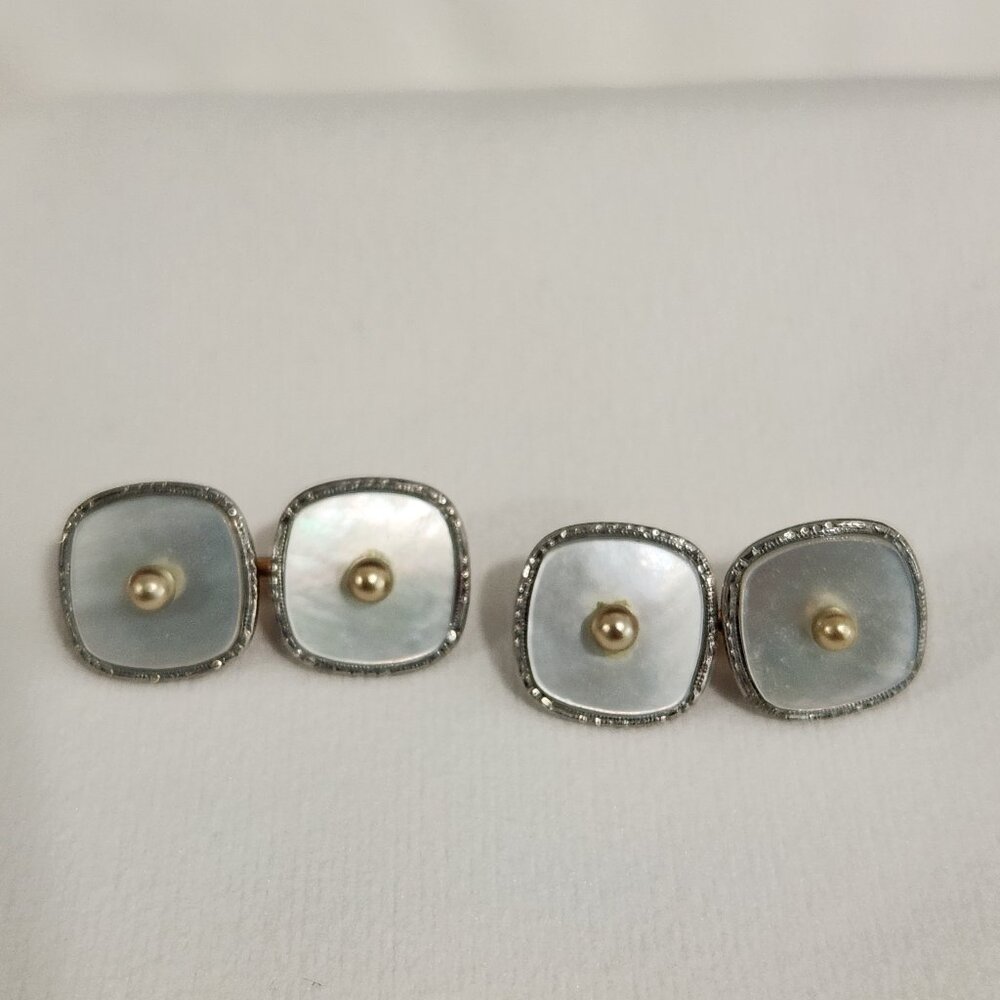 Krementz Mother of pearl cuff links